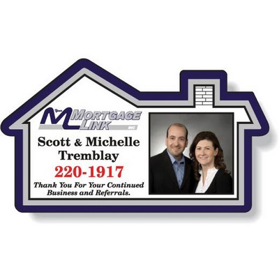 Stock House Magnet (2"x3.5") .020 thick, Full Colour, White Vinyl Topcoat