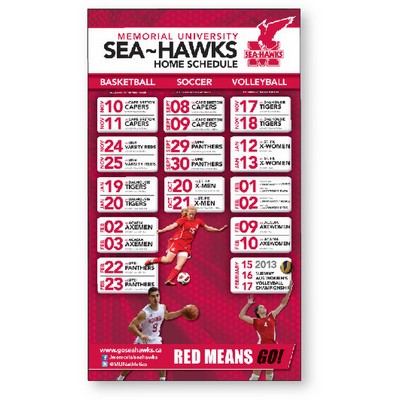 Stock Rectangle Shape .035 Memo Magnet (4"x7") High Resolution Full Colour Imprint Vinyl Topcoat