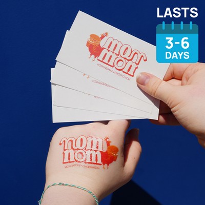 Custom Temporary Tattoos Singles (3"x3")