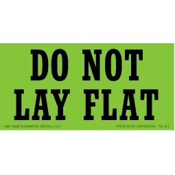 Do Not Lay Flat Matte Paper Labels - 2.5" x 5"