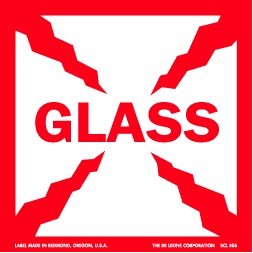 Glass Paper Labels - 4" x 4"