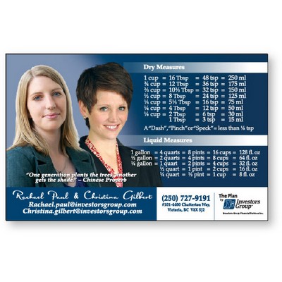 Stock Rectangle Shape .035 Memo Magnet (3.5"x5.5") High Resolution Full Colour Imprint Vinyl Topcoat