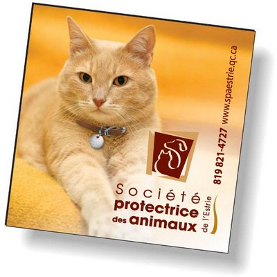 Stock Square Shape .020 Memo Magnet (2"x2") High Resolution Full Colour Imprint